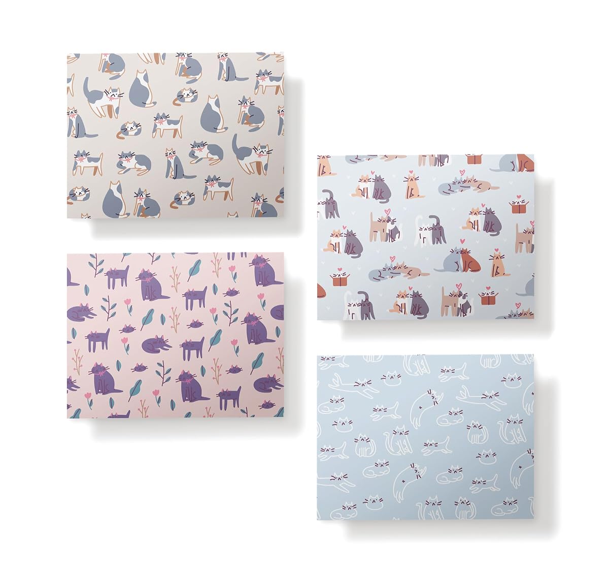 Cat Patterns Note Cards