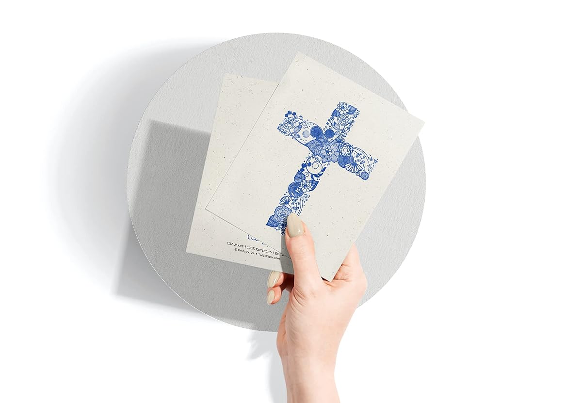 Another view of the Christian Cross Greeting Cards