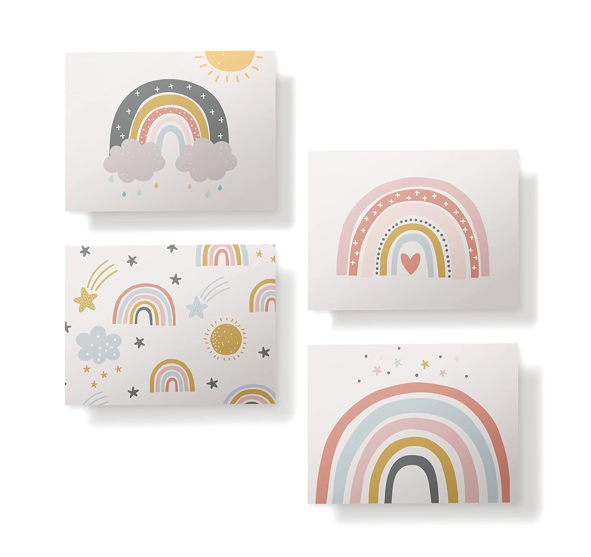 Boho Rainbow Cards