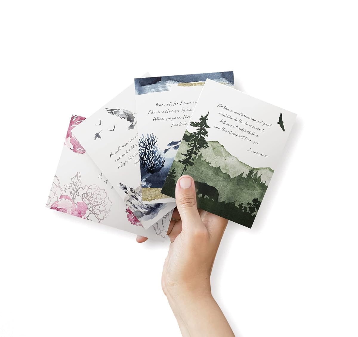 Another view of the Bible Verse Sympathy Cards