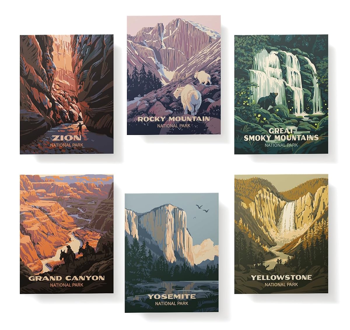 Vintage National Park Cards