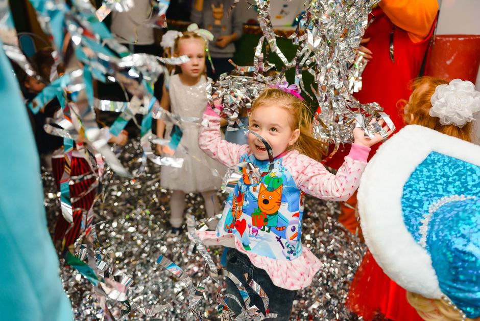 A child celebrating at a birthday party