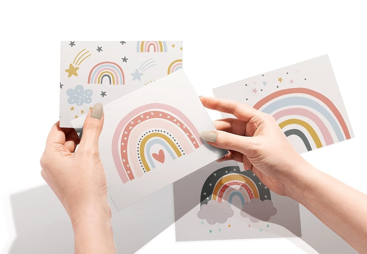 Another view of the Boho Rainbow Cards