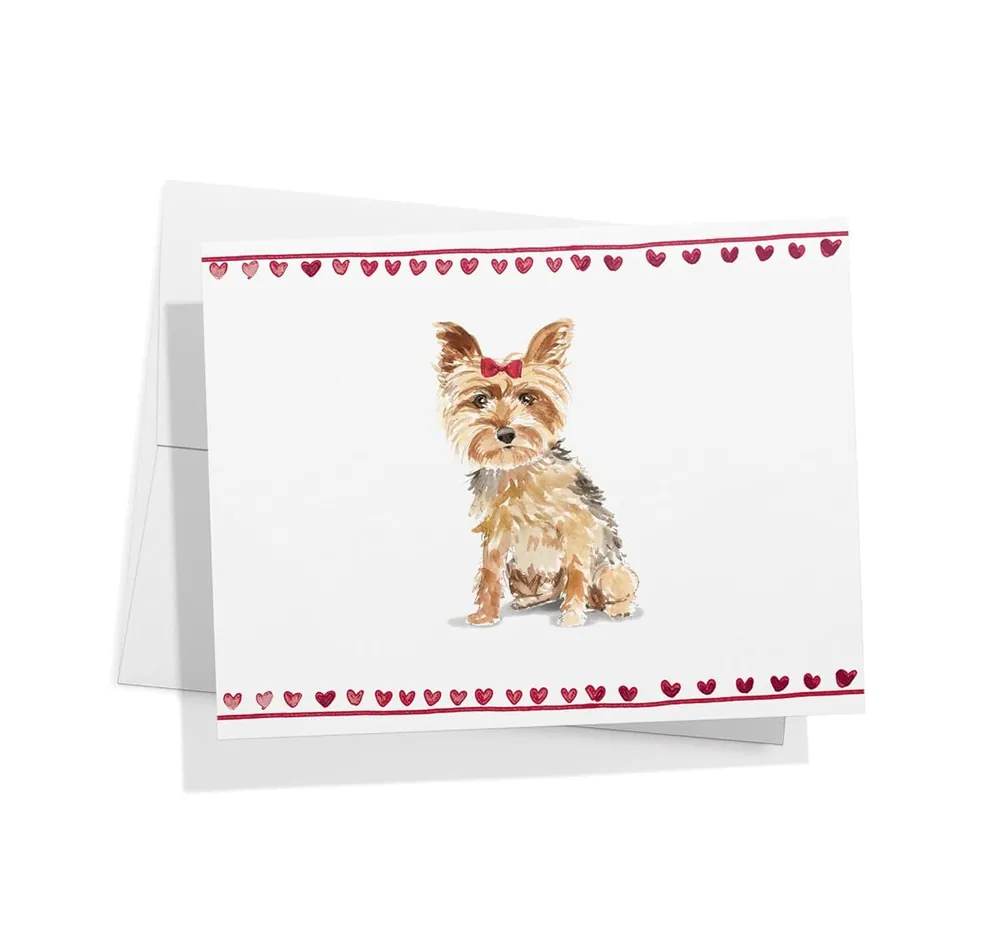 Yorkshire Terrier Dog Note Cards