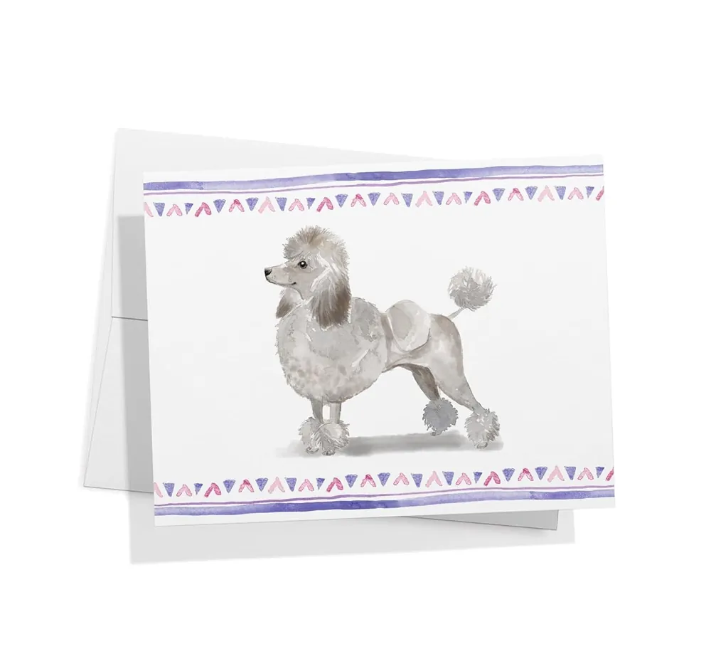 Standard Poodle Dog Note Cards