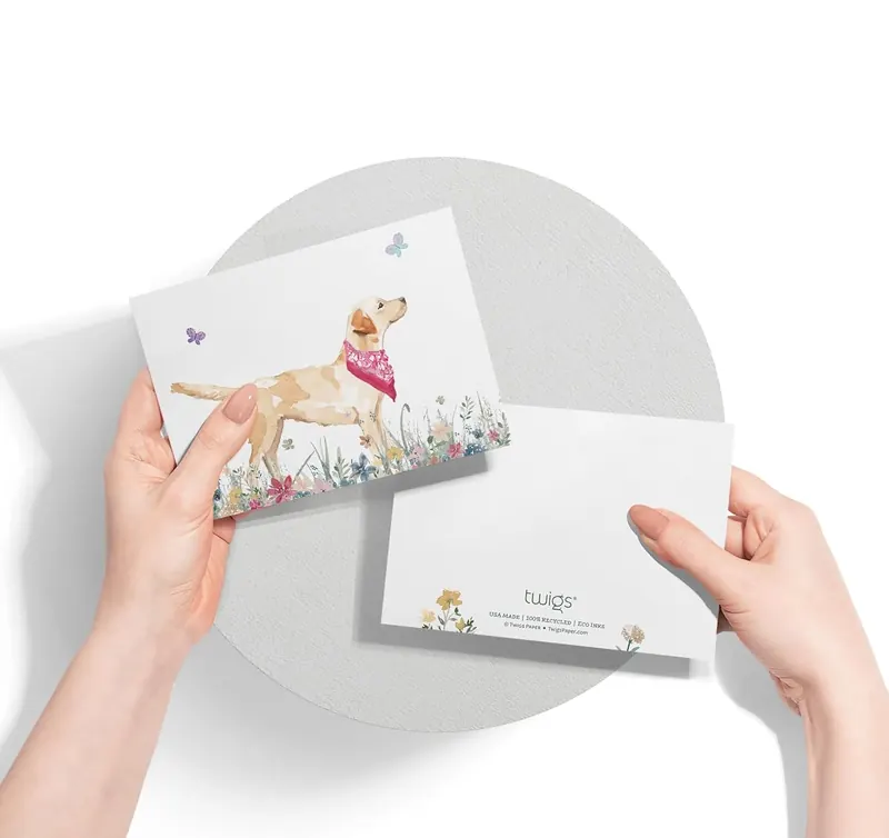 Another view of the Labrador Retriever Dog Note Cards
