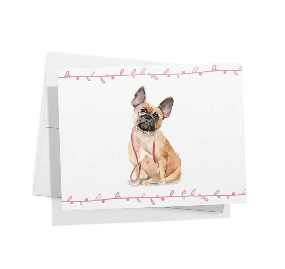 French Bulldog Dog Note Cards