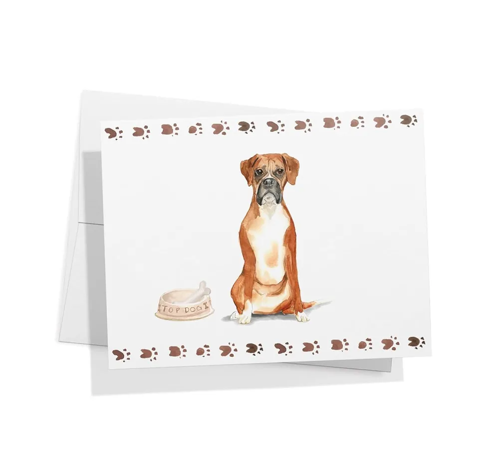 Boxer Dog Note Cards