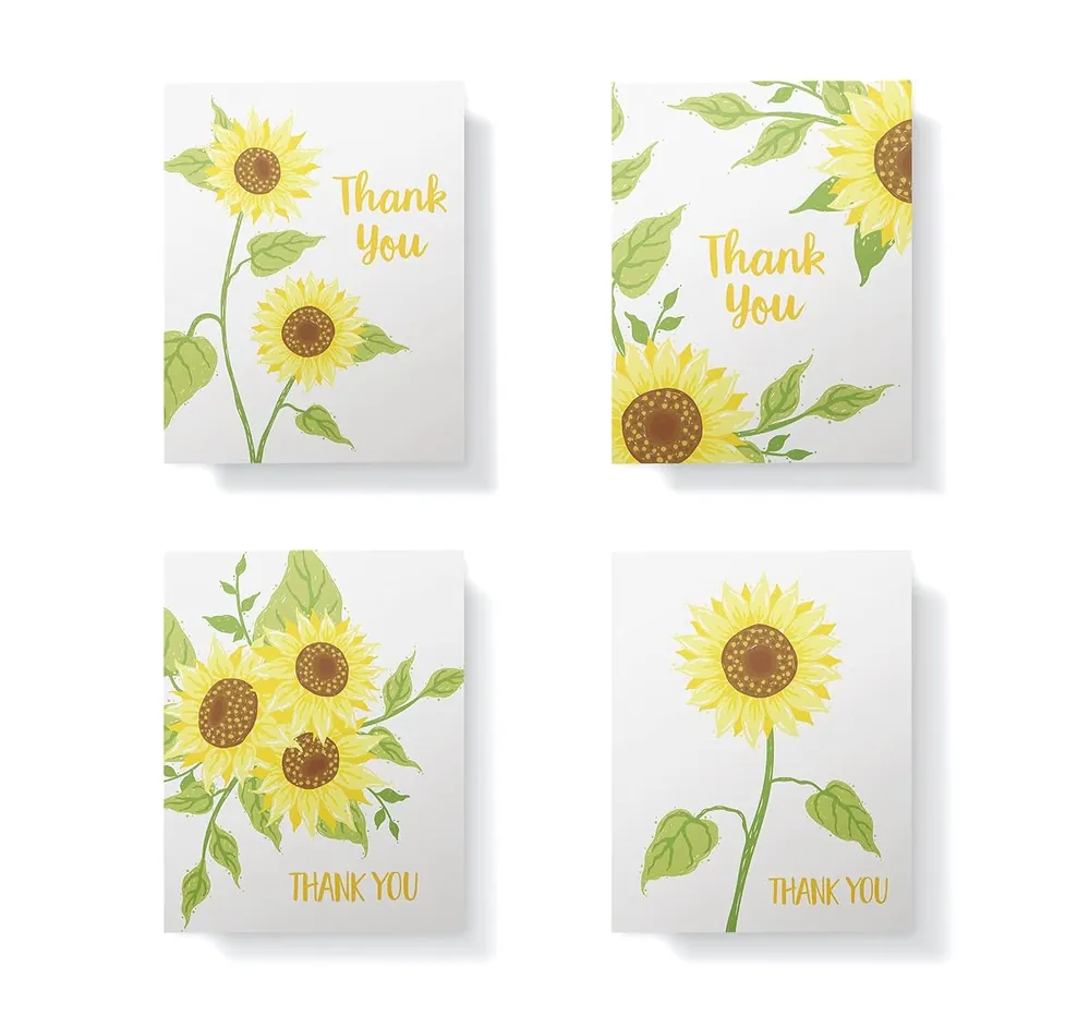 Sunflowers Thank You Cards