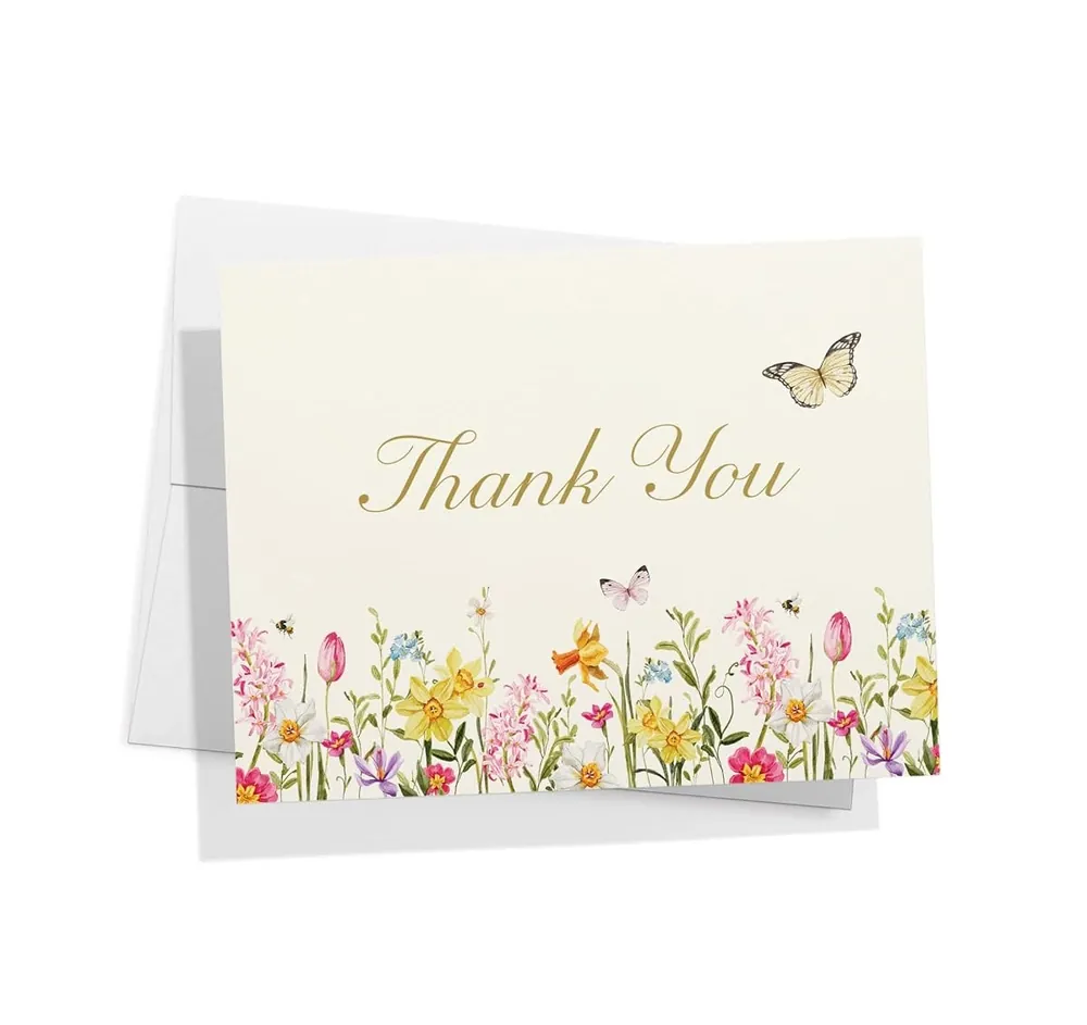 Spring Florals Thank You Cards