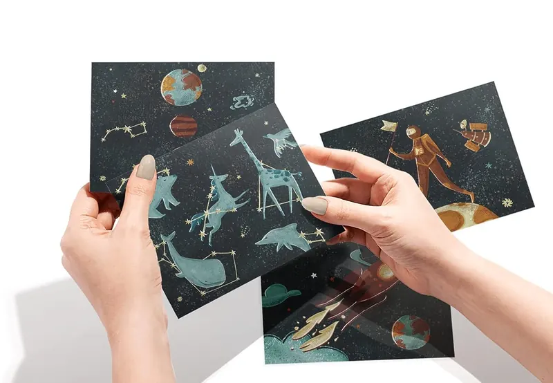 Another view of the Space Odyssey Kids Cards