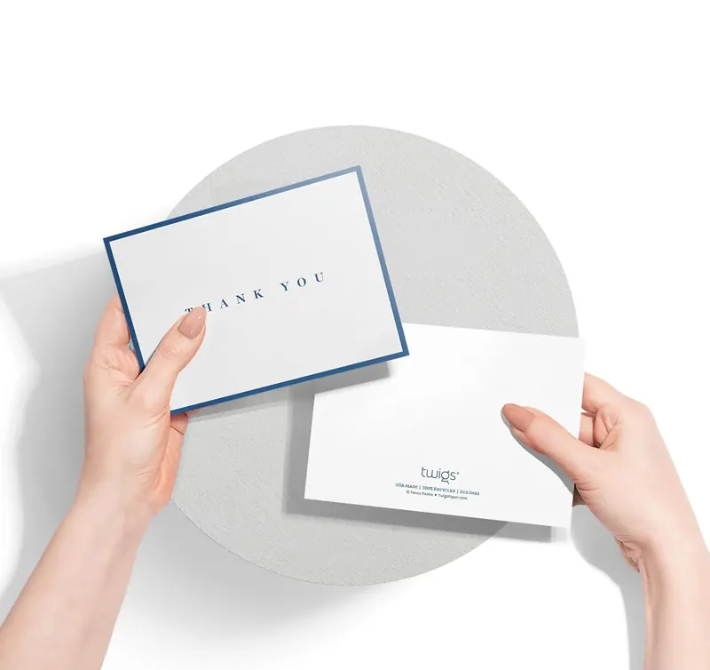 Another view of the Simple Thank You Cards