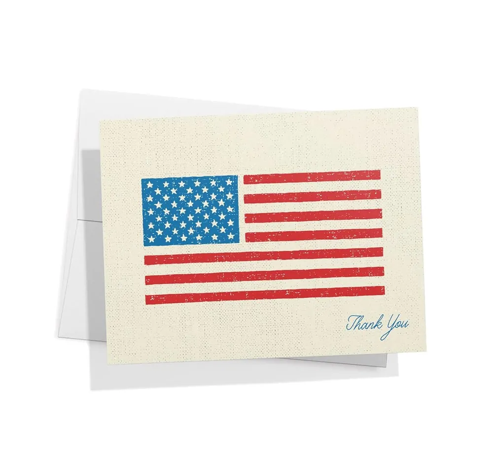American Flag Thank You Cards