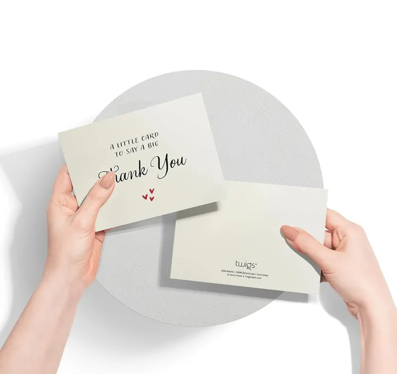 Another view of the Big Thank You Cards