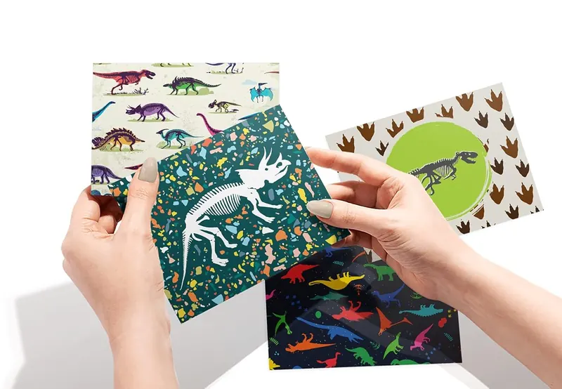 Another view of the Dinosaur Kids Cards