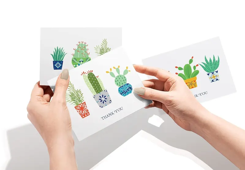 Another view of the Cacti Thank You Cards