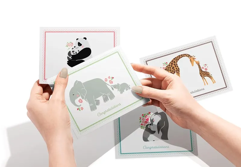 Another view of the New Baby Congratulations Cards