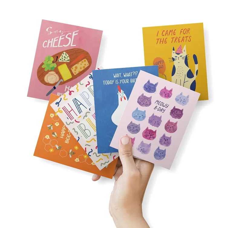 Another view of the Quirky Artist Birthday Cards