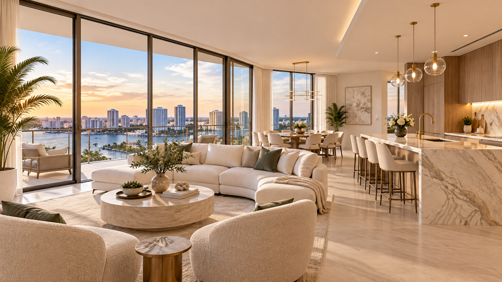 Artist's rendering of a new condominium interior