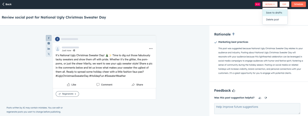 Details about the ugly sweater post