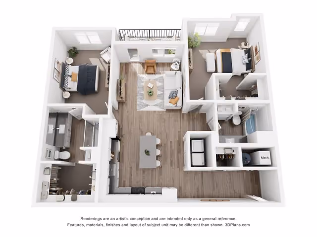 2B Two Bedroom Large layout