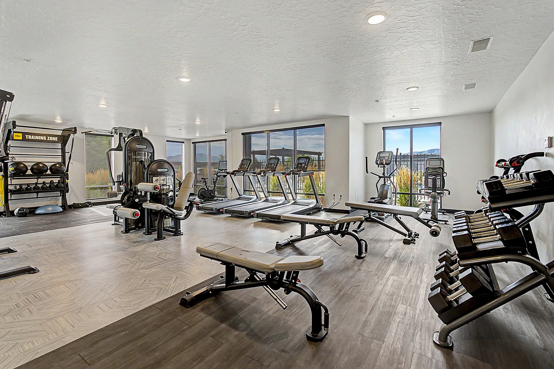 Fitness Center with free weights