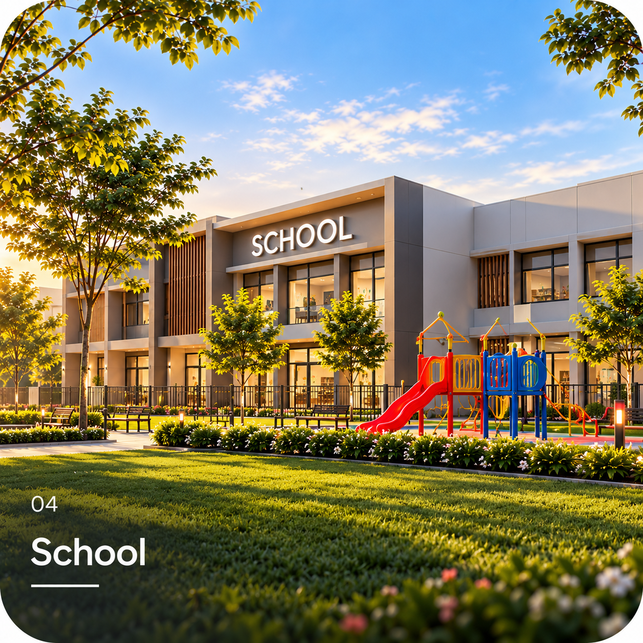School and kids park at The GATE