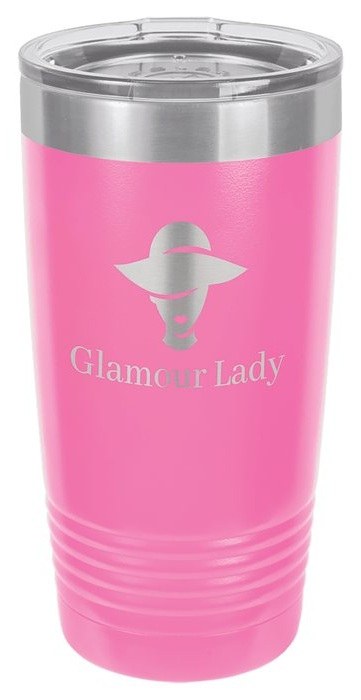 20 oz. Pink Ringneck Tumbler with Standard Lid — catalog reference 436