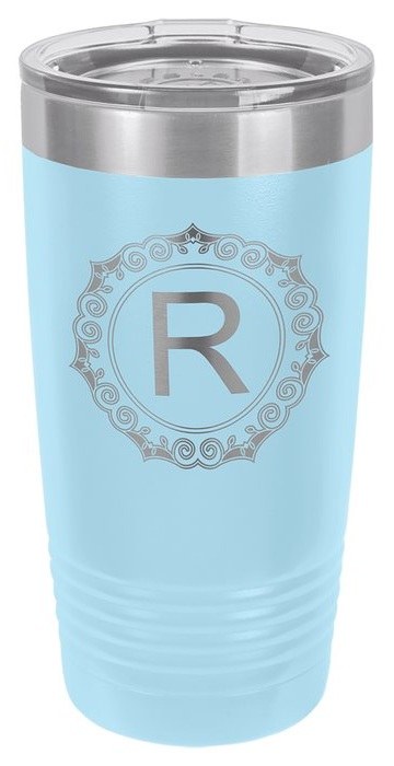 20 oz. Light Blue Ringneck Tumbler with Standard Lid — catalog reference 438