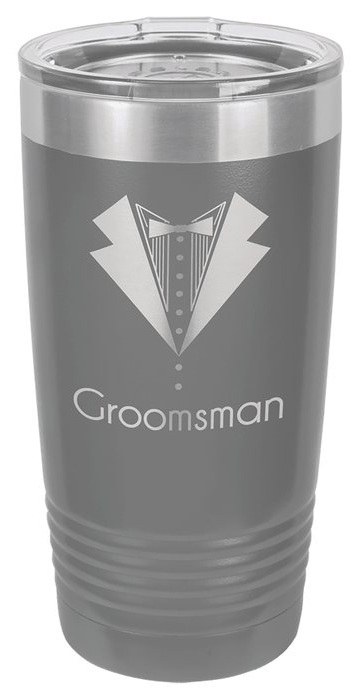 20 oz. Dark Gray Ringneck Tumbler with Standard Lid — catalog reference 441