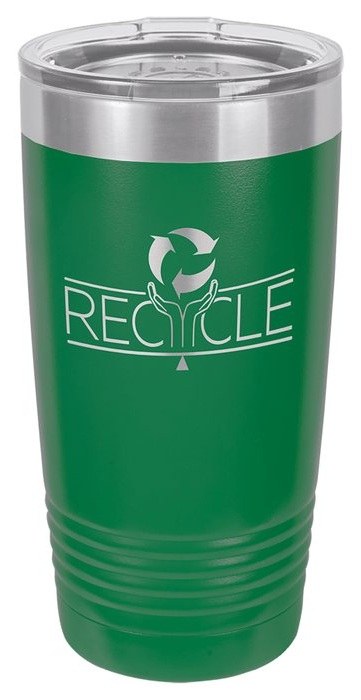 20 oz. Green Ringneck Tumbler with Standard Lid — catalog reference 446