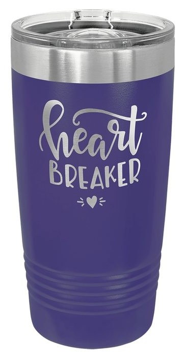 20 oz. Purple Ringneck Tumbler with Slider Lid — catalog reference 458