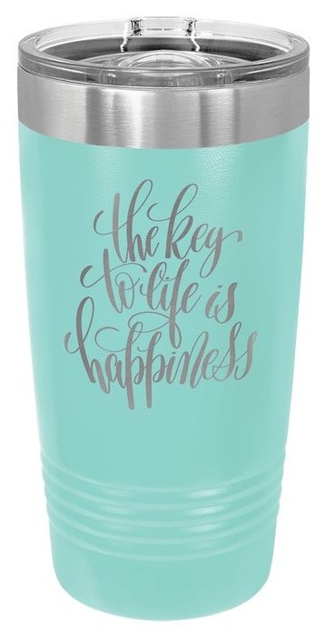 20 oz. Teal Ringneck Tumbler with Slider Lid — catalog reference 455