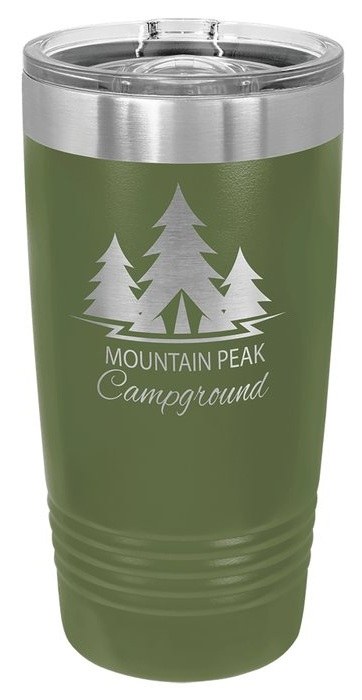 20 oz. Olive Green Ringneck Tumbler with Slider Lid — catalog reference 769