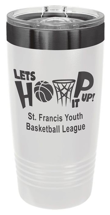 20 oz. White/Ghost Black Ringneck Tumbler — catalog reference 579