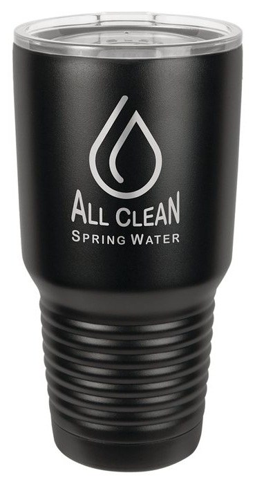 30 oz. Full Black Ringneck Tumbler with Standard Lid — catalog reference 771