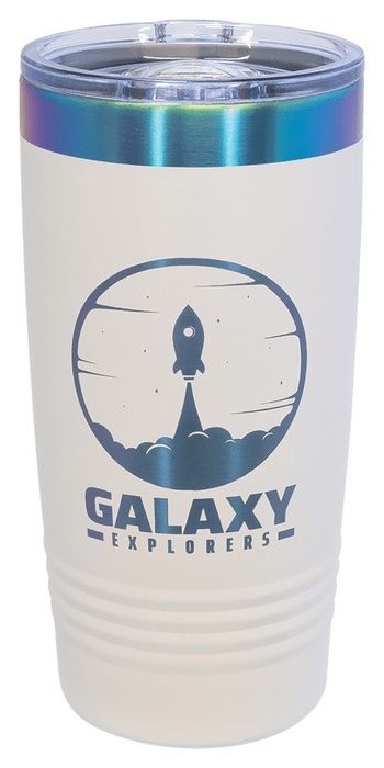 20 oz. White/Prism Ringneck Tumbler — catalog reference 584