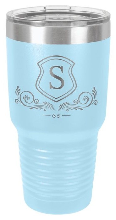 30 oz. Light Blue Ringneck Tumbler with Standard Lid — catalog reference 776