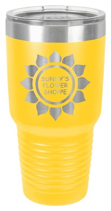 30 oz. Yellow Ringneck Tumbler with Standard Lid — catalog reference 786