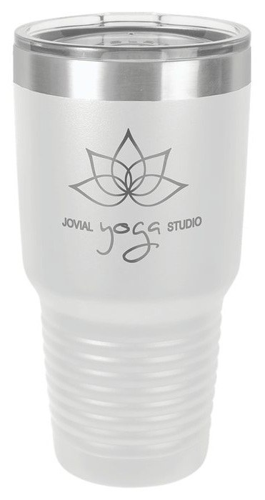 30 oz. White Ringneck Tumbler with Standard Lid — catalog reference 783