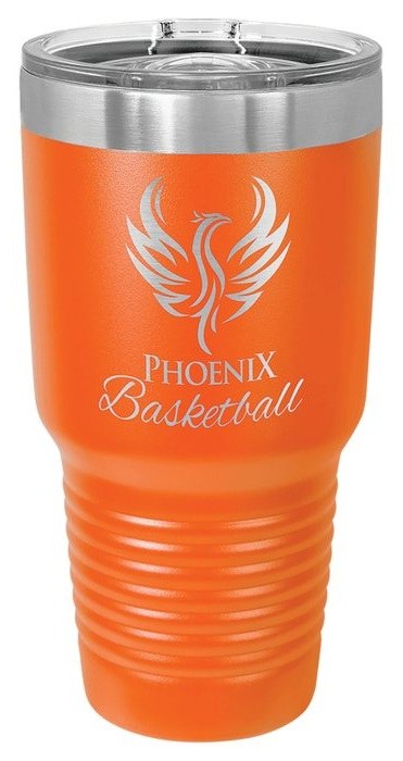 30 oz. Orange Ringneck Tumbler with Slider Lid — catalog reference 479
