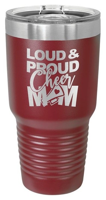 30 oz. Maroon Ringneck Tumbler with Slider Lid — catalog reference 480
