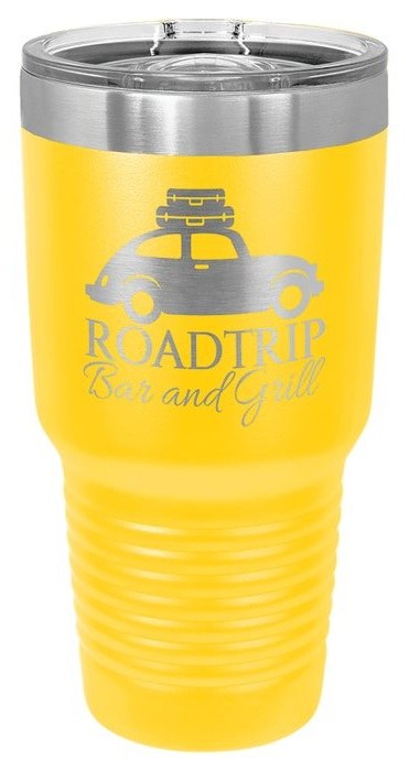 30 oz. Yellow Ringneck Tumbler with Slider Lid — catalog reference 484