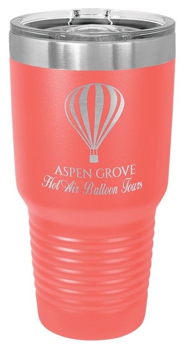 30 oz. Coral Ringneck Tumbler with Slider Lid — catalog reference 485