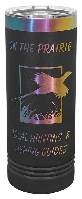 22 oz. Black/Prism Skinny Tumbler — catalog reference 563