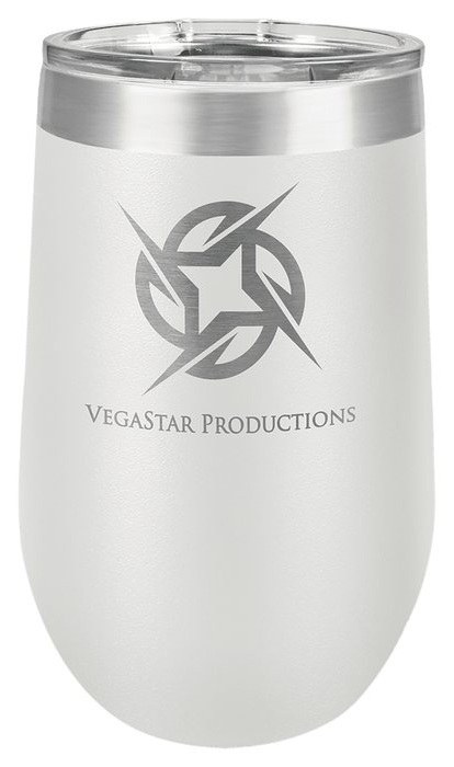 16 oz. White Stemless Wine Tumbler with Standard Lid — catalog reference 349