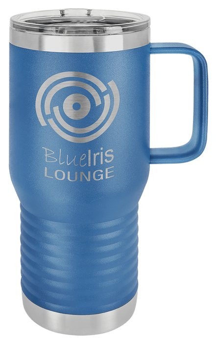 20 oz. Royal Blue Vacuum Insulated Travel Mug with Slider Lid — catalog reference 752