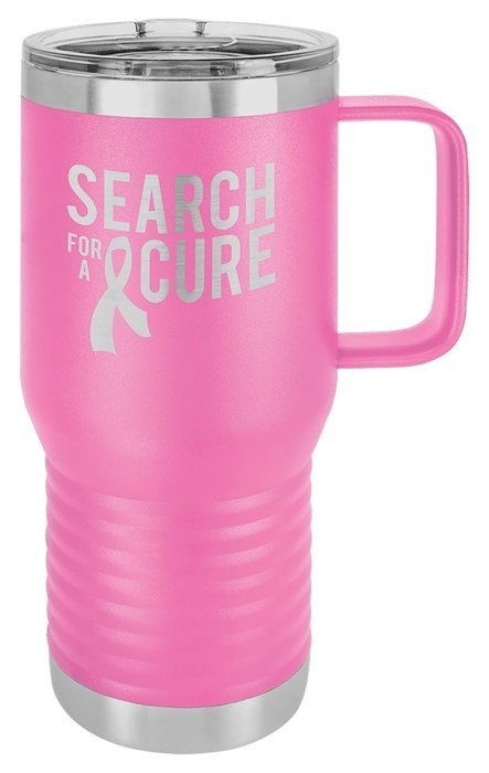 20 oz. Pink Vacuum Insulated Travel Mug with Slider Lid — catalog reference 753