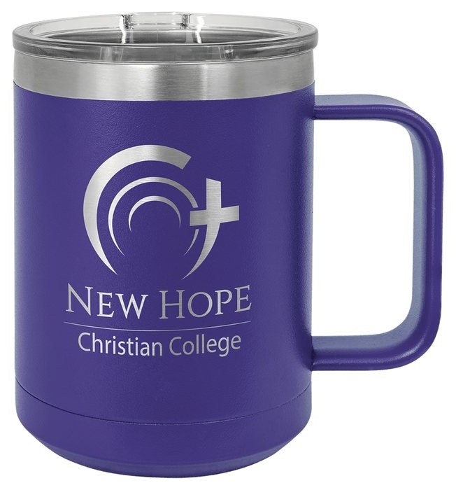 15 oz. Purple Vacuum Insulated Mug with Slider Lid — catalog reference 304
