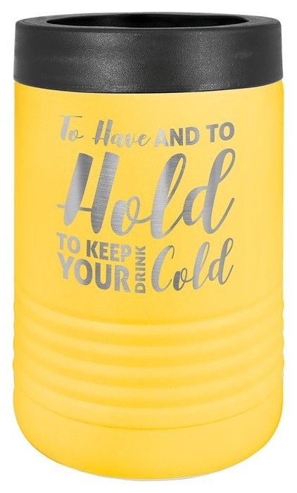 Yellow Stainless Steel Vacuum Insulated Beverage Holder — catalog reference 276
